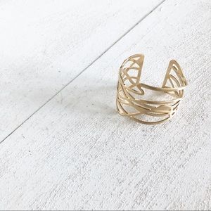 SOLD Artisan Gold Cuff Bracelet